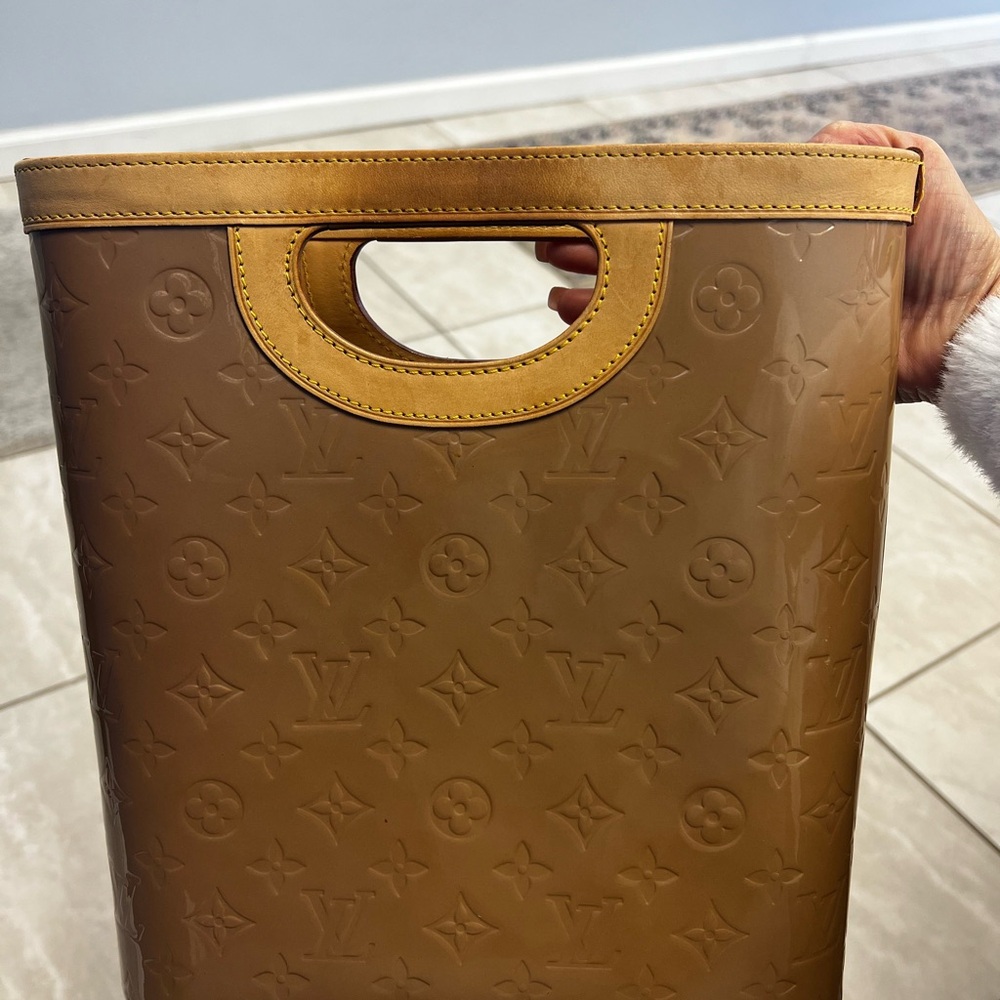 Louis Vuitton Brown Leather Briefcase with Monogram